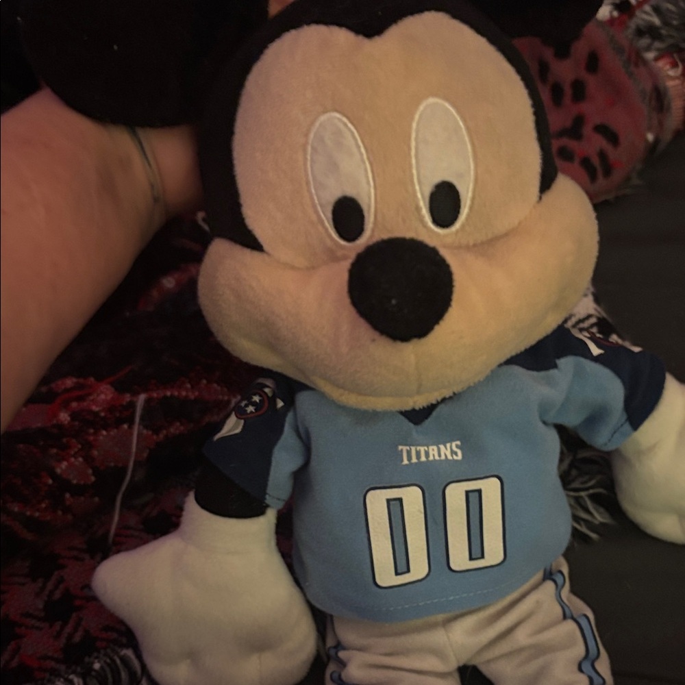 Titan Plush Toy with Light Blue and White Jersey